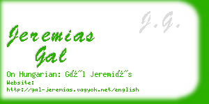 jeremias gal business card